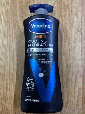 Vaseline Men Fast Absorbing 3-in-1 Lotion Face Hands & Body 20.3oz
